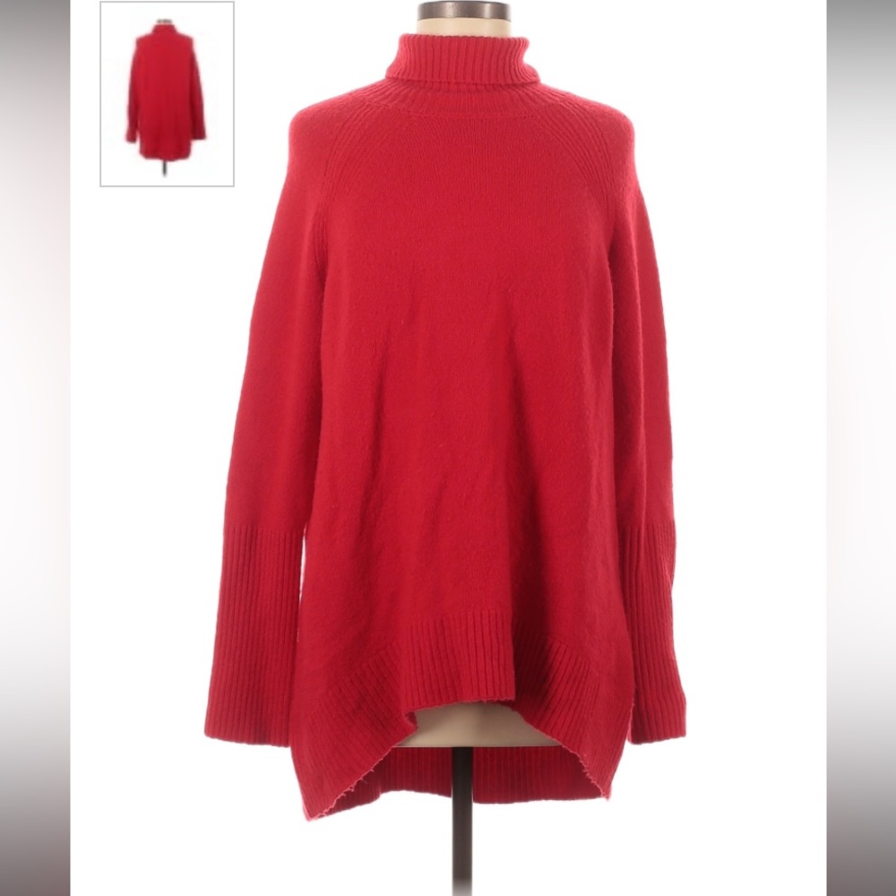 Halogen Cozy Red Turtleneck Sweater